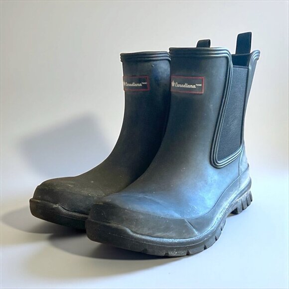Canadiana Women's Chelsea Rain Boots Size 6 - Picture 2 of 6
